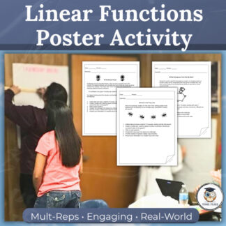 Algebra 1 Linear Functions Activity | Real-World Collaborative Poster Project