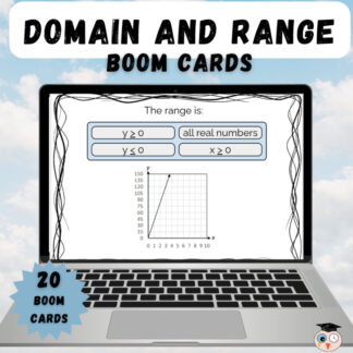 Domain and Range Boom Cards