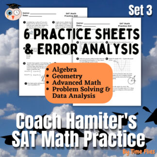 SAT Math Review Practice Sheets 13–18 | Algebra Geometry Trig Test Prep