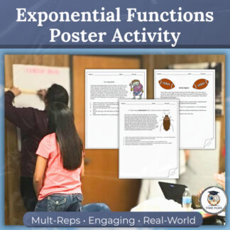 Exponential Functions Activity | Growth Decay Collaborative Real-World Problems