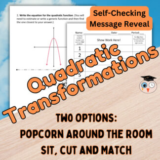 Quadratic Transformations Activity
