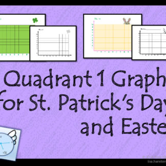 Easter and St. Patrick's Day Coordinate Graphs: Quadrant I