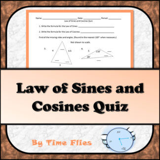 Law of Sines and Cosines Quiz