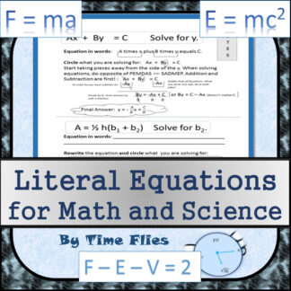 Literal Equations