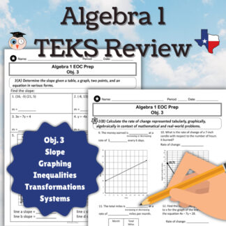 Algebra 1 STAAR Review | Obj 3 TEKS | Graphing, Inequalities, Rate of Change