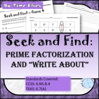 Prime Factorization Activity