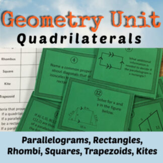 Quadrilateral Properties Unit | Geometry Lessons, Quizzes & Assessments