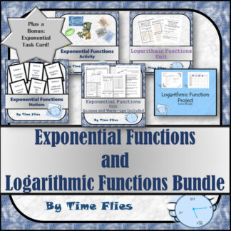 Exponential and Logarithm Functions Unit Bundle | Algebra 2
