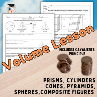 Volume of 3-D Figures and Cavalieri's Principle
