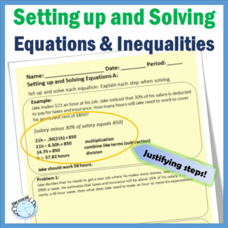 Solving Equations and Inequalities