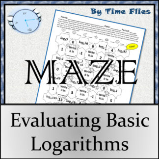 Evaluating Logarithms Maze