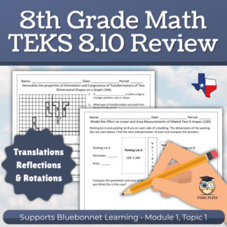 8th Grade Math TEKS 8.10 Review | Translations, Reflections & Rotations