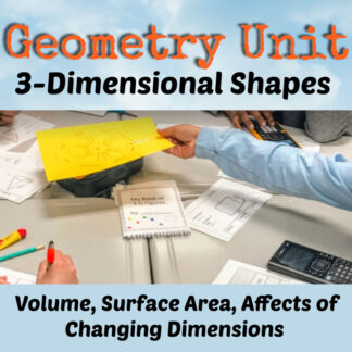3D Figures | Surface Area | Volume | Dimensional Change