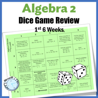 Algebra 2 Review - Dice Game