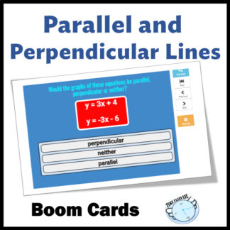 Parallel Perpendicular or Neither Boom Cards