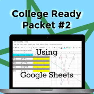 Setting Up Solving and Graphing Linear Equations and Inequalities - Digital