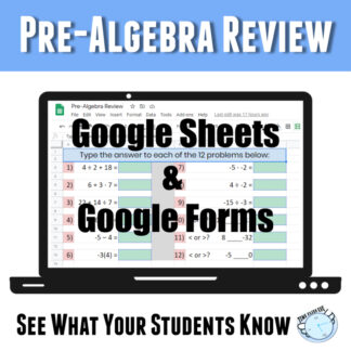 Pre-Algebra Review - Digital Version