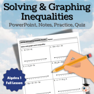 Solving and Graphing Inequalities | Algebra 1 Practice with PowerPoint & Notes