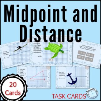 Midpoint and Distance Task Cards