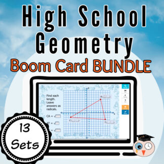High School Geometry Boom Card Bundle
